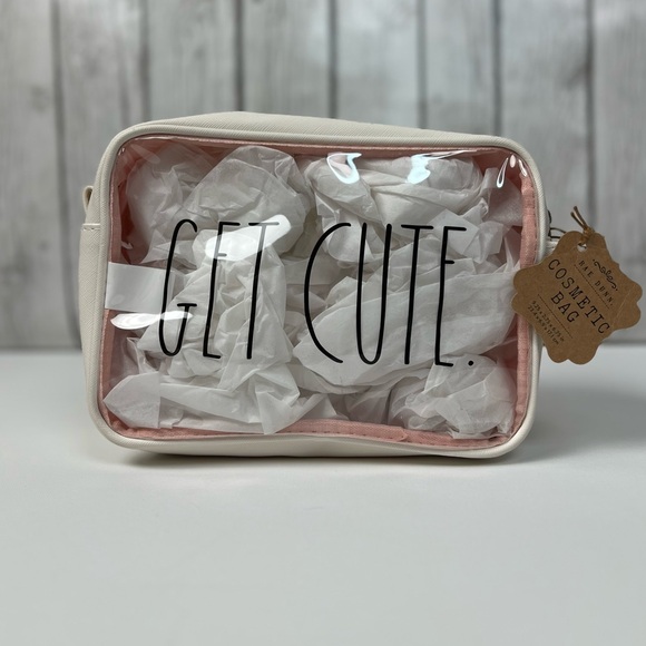 Rae Dunn Cosmetic Bag “GET CUTE.” NWT - Picture 7 of 10